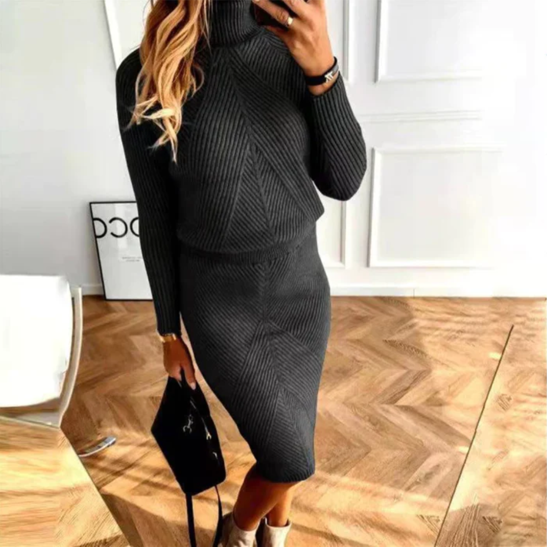 Cozy Knit Sweater Dress for Winter