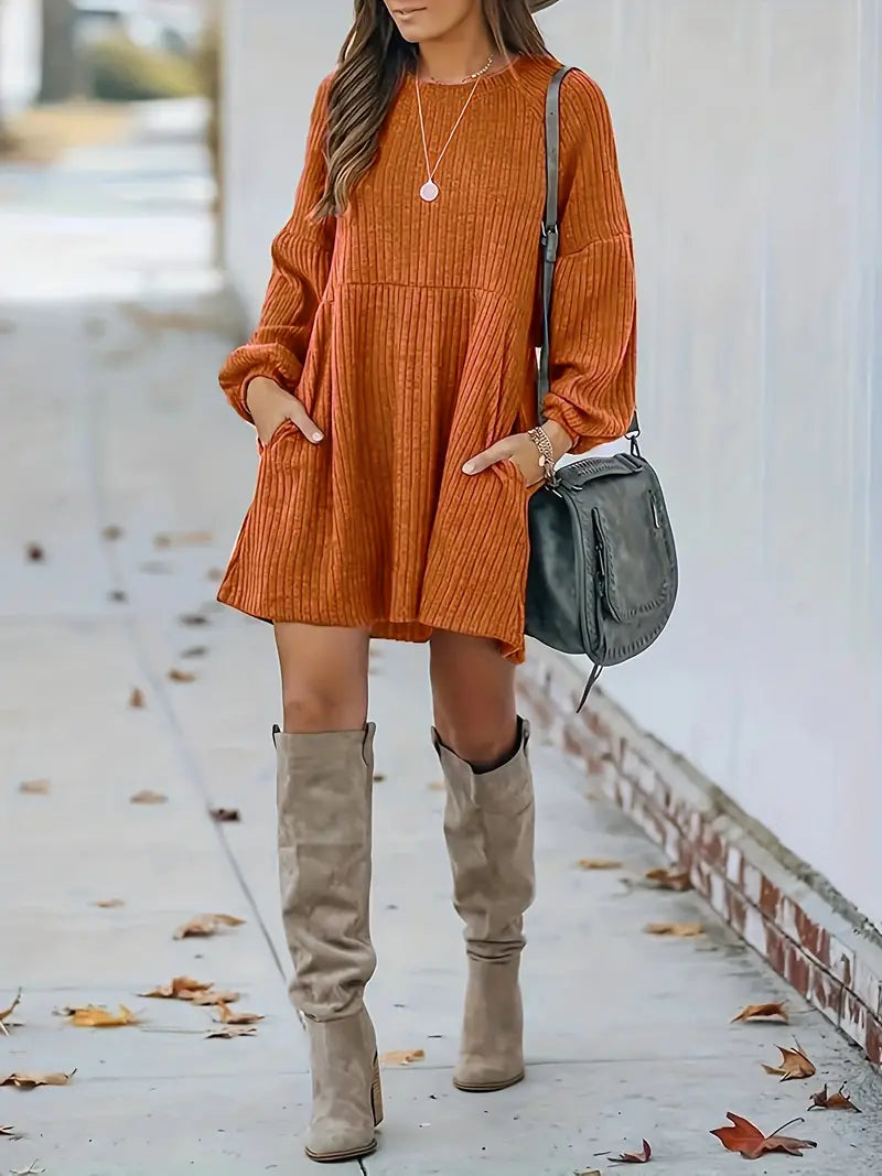 Casual Winter Mini Dress for Women
