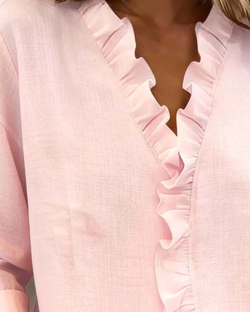 Dorothy | Classic Ruffled Blouse