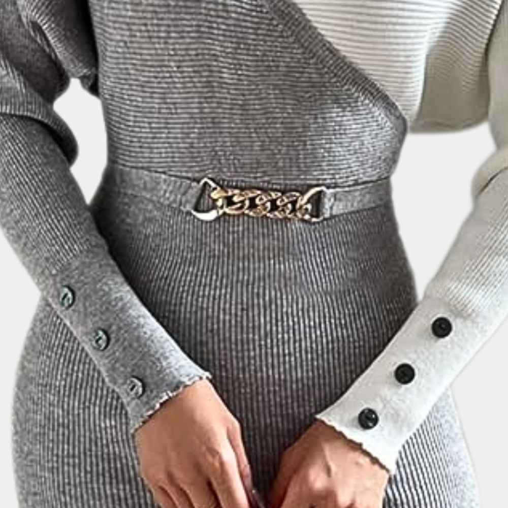 Elegant Knitted Dress for Winter Styling