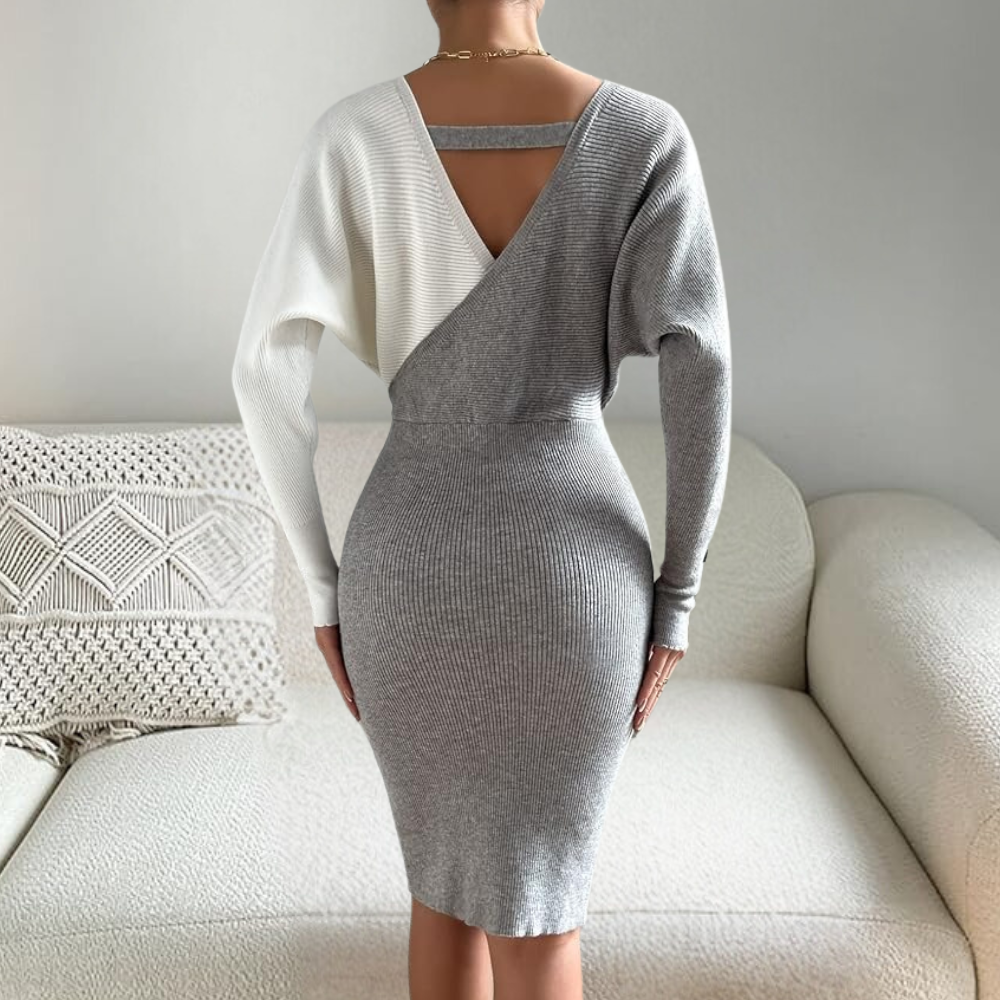 Elegant Knitted Dress for Winter Styling