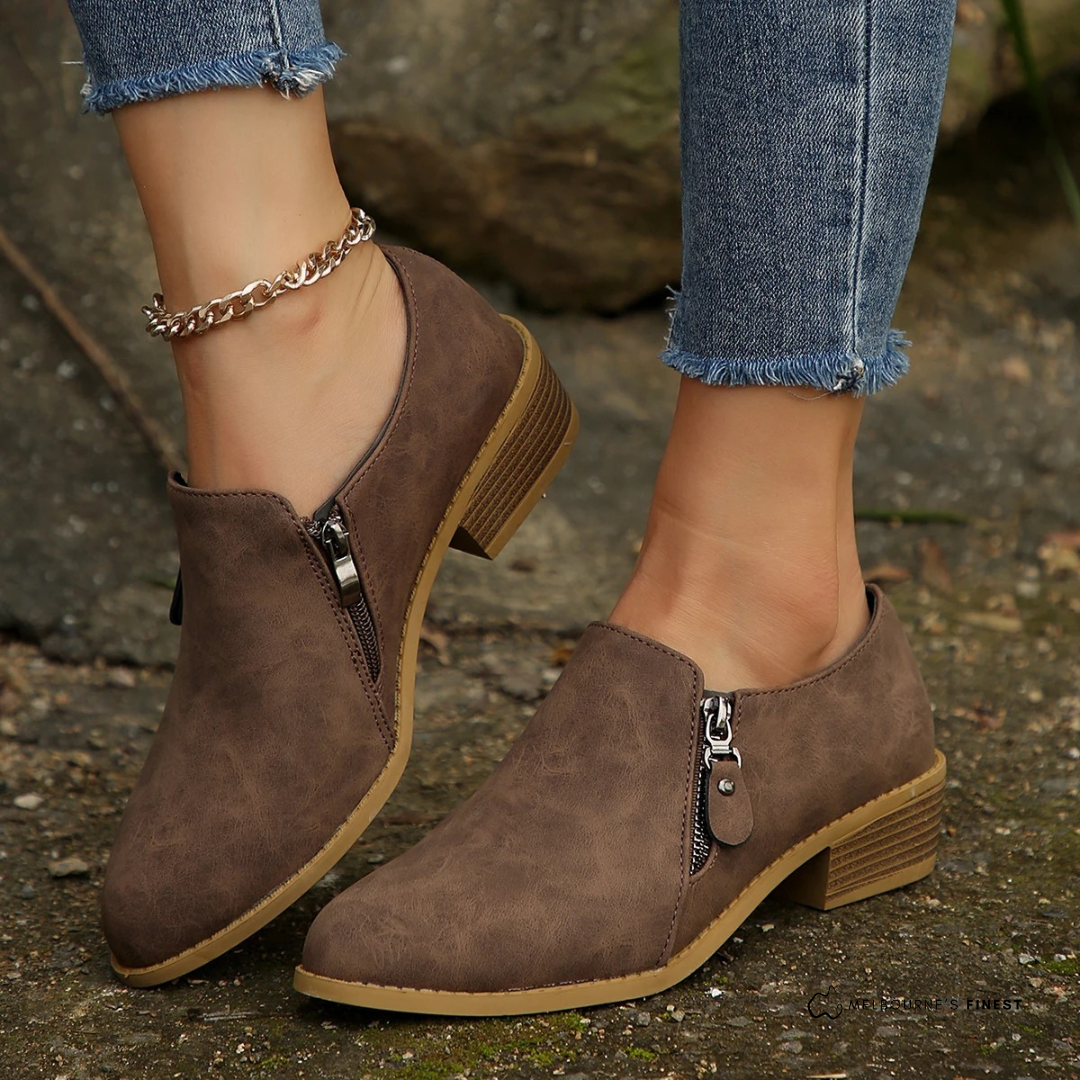 Bronte | Comfort Zip-Up Ankle Boots™