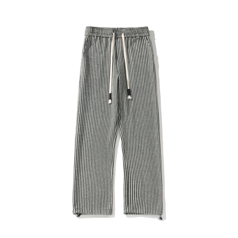 XAVIERA – MODERN HERRINGBONE RELAXED SWEATPANTS