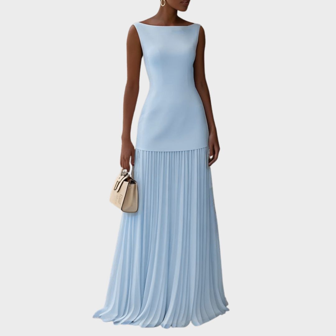 Hayden Vivienne | Sleeveless Dress With Flowing Pleats
