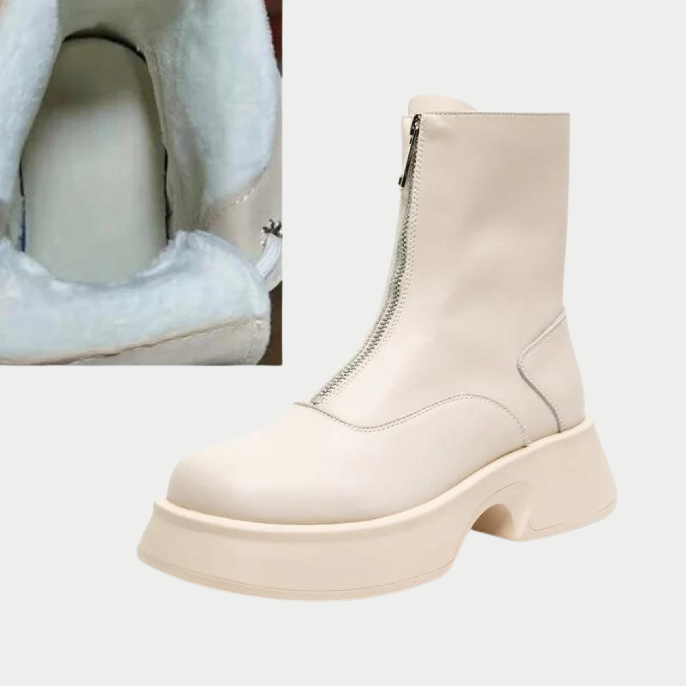 Women's modern minimalist mid-calf boots