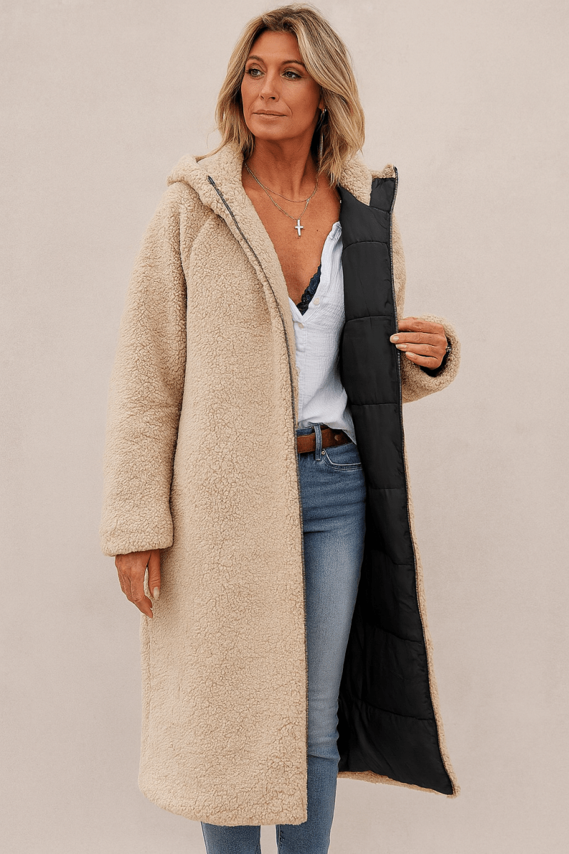 SASHA | SOFT AND LUSH REVERSIBLE COAT