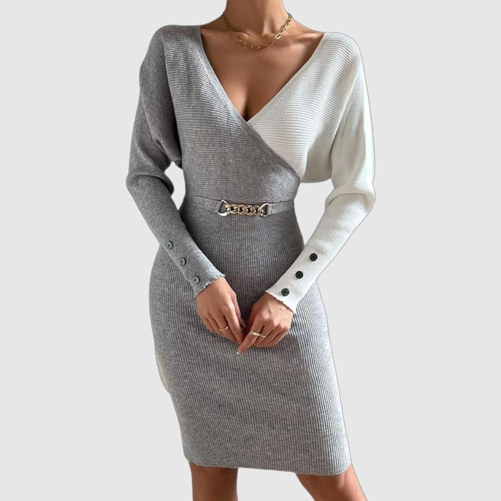 Elegant Knitted Dress for Winter Styling