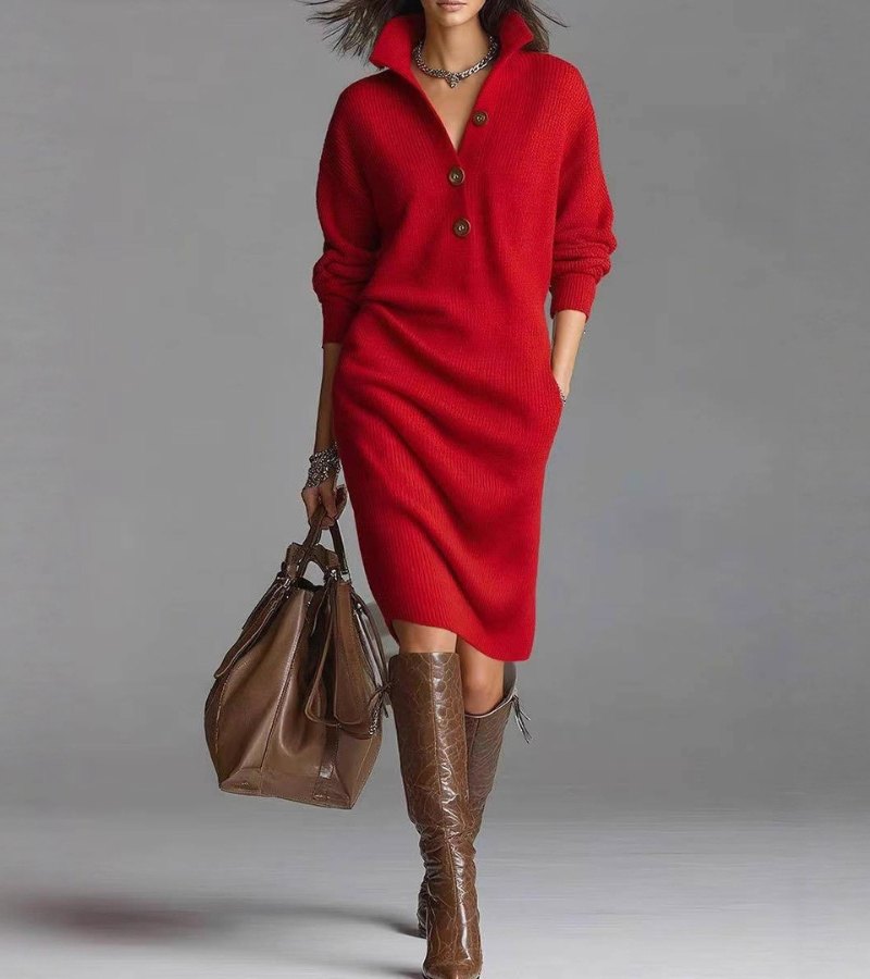 Zoe™ | Warm Knit Dress