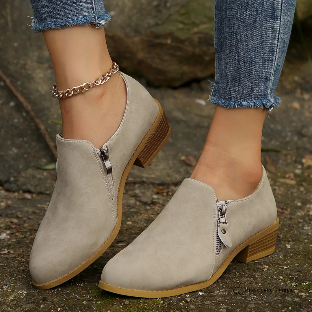 Bronte | Comfort Zip-Up Ankle Boots™