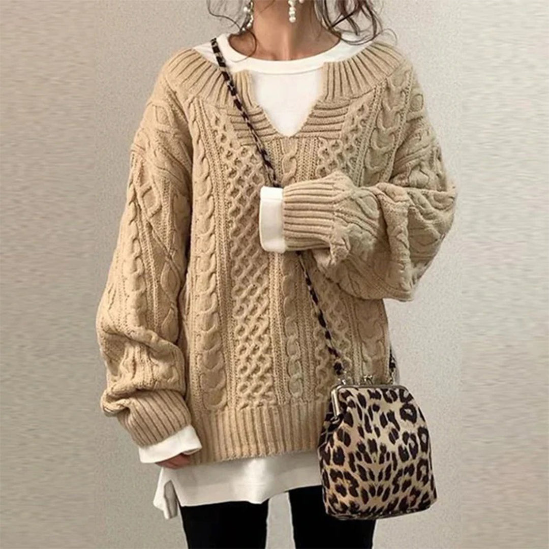 Sofia - Cozy Twisted Winter Sweater for Warm Style