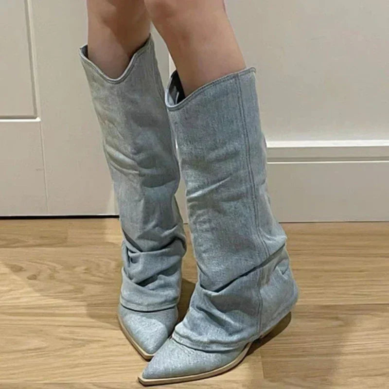 Women's western knee-high boots