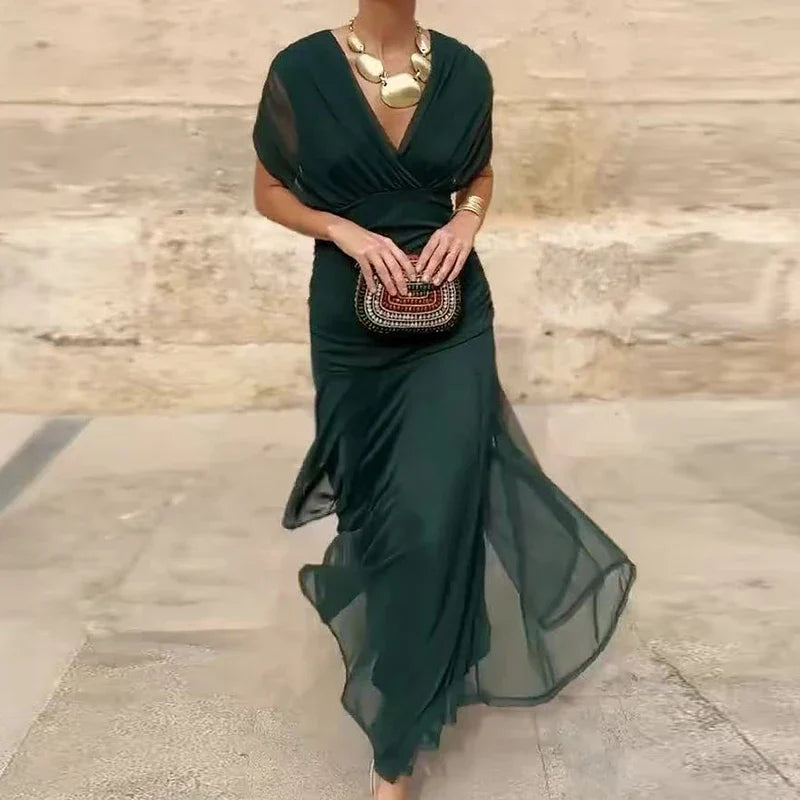 Hayden Laluna® | Elegant Dress With V-Neckline