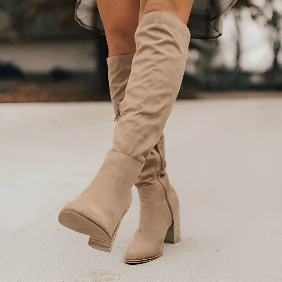 Fashion Boots - Women's Knee-High Boots, Stylish and Comfortable for All Seasons