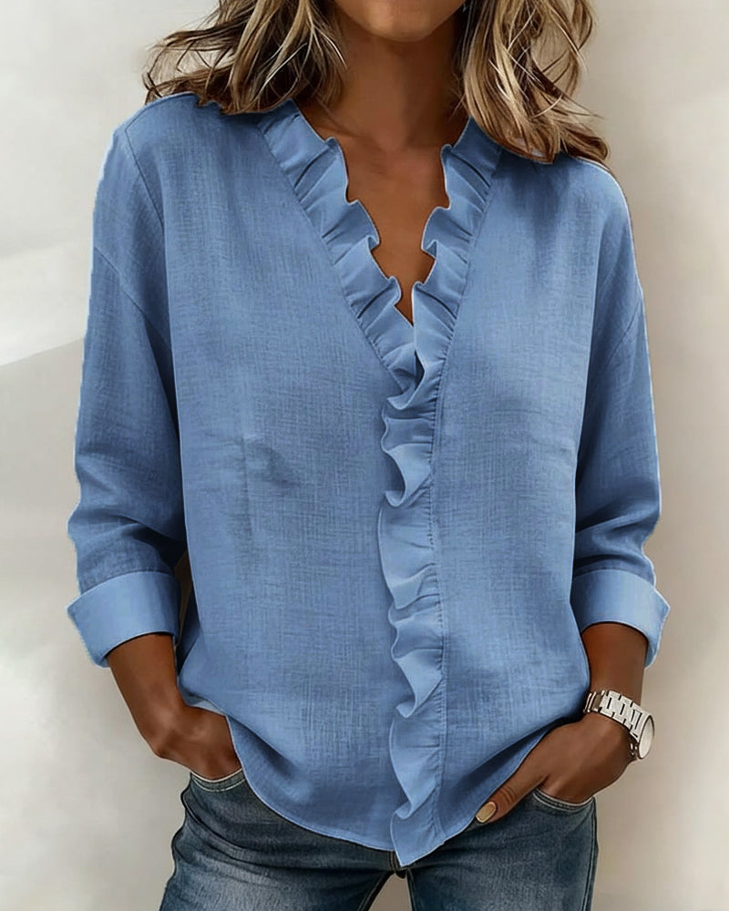 Dorothy | Classic Ruffled Blouse