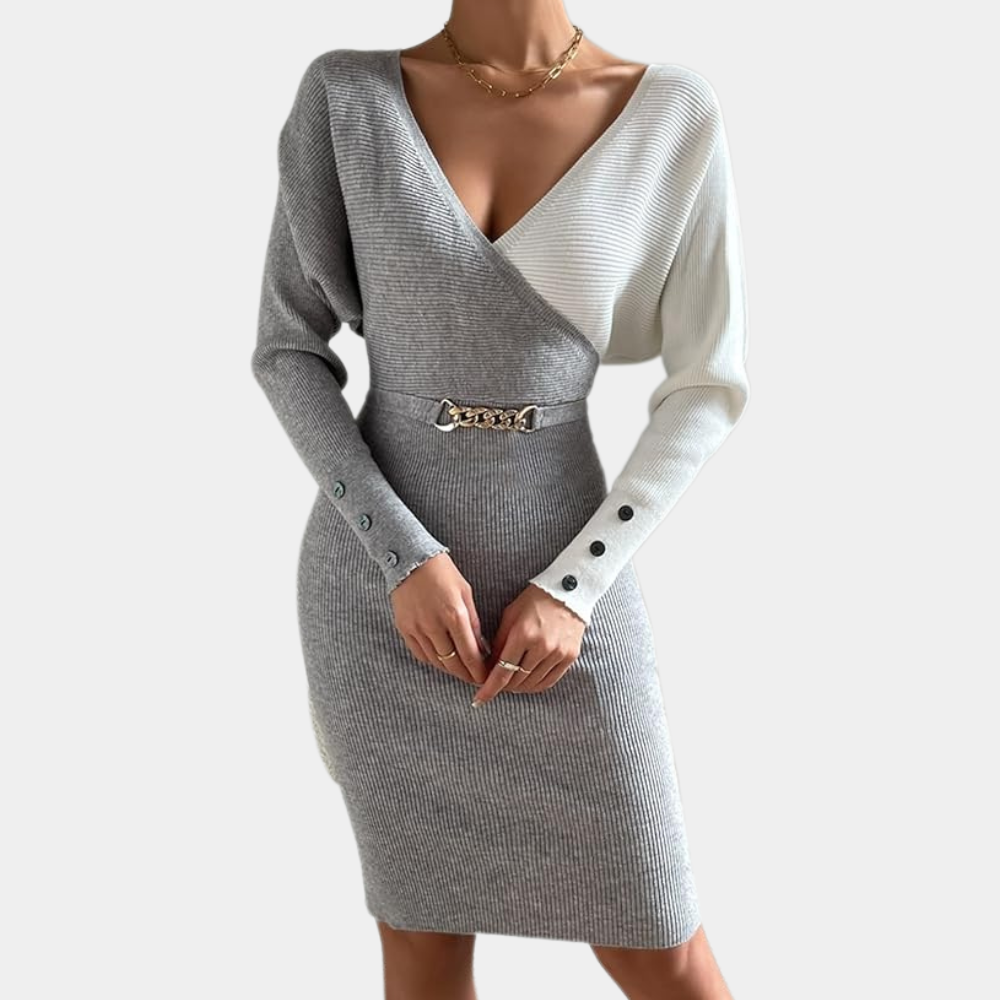 Elegant Knitted Dress for Winter Styling