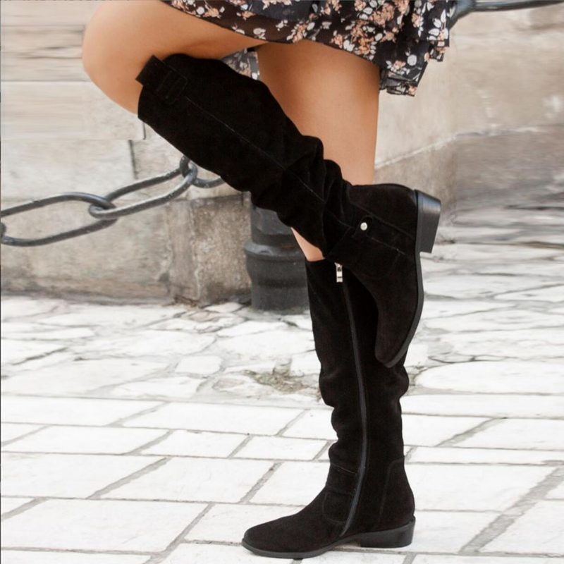 Fashion Boots - Women's Knee-High Boots, Stylish and Comfortable for All Seasons
