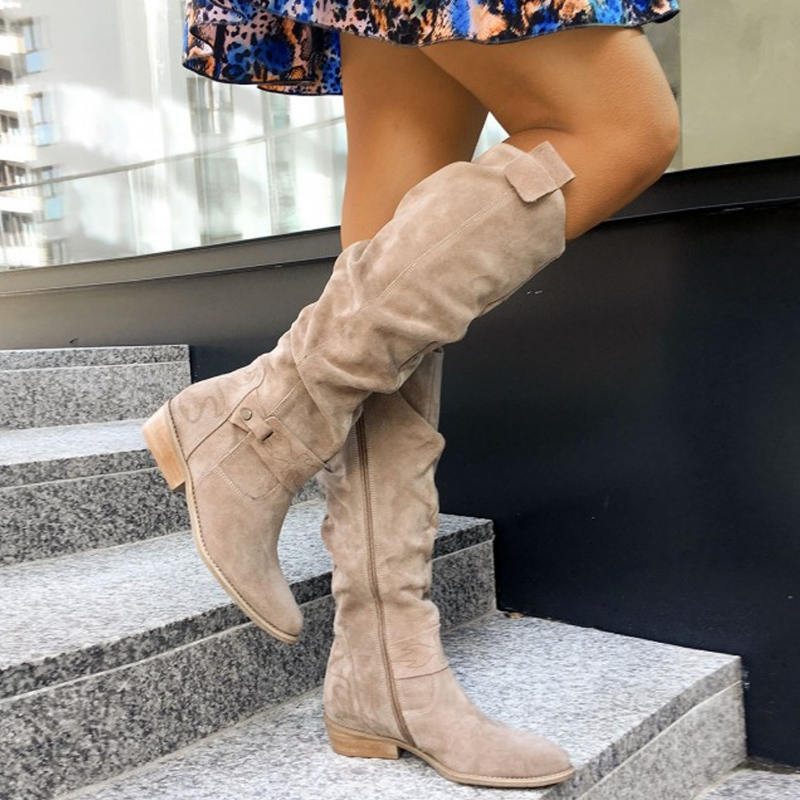 Fashion Boots - Women's Knee-High Boots, Stylish and Comfortable for All Seasons