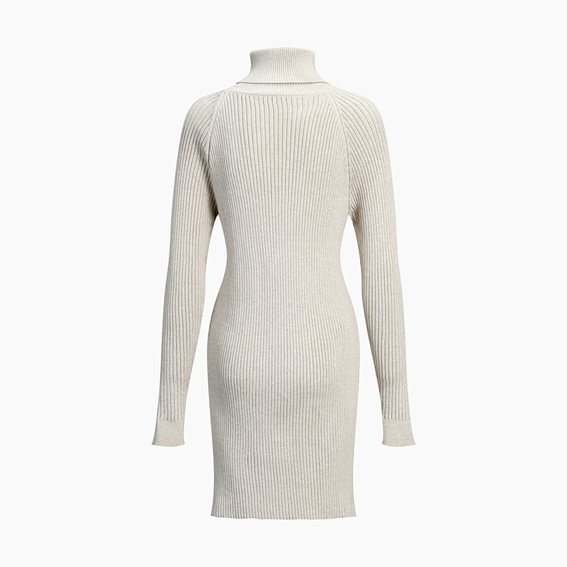 Women's Ribbed Knit Bodycon Sweater Dress